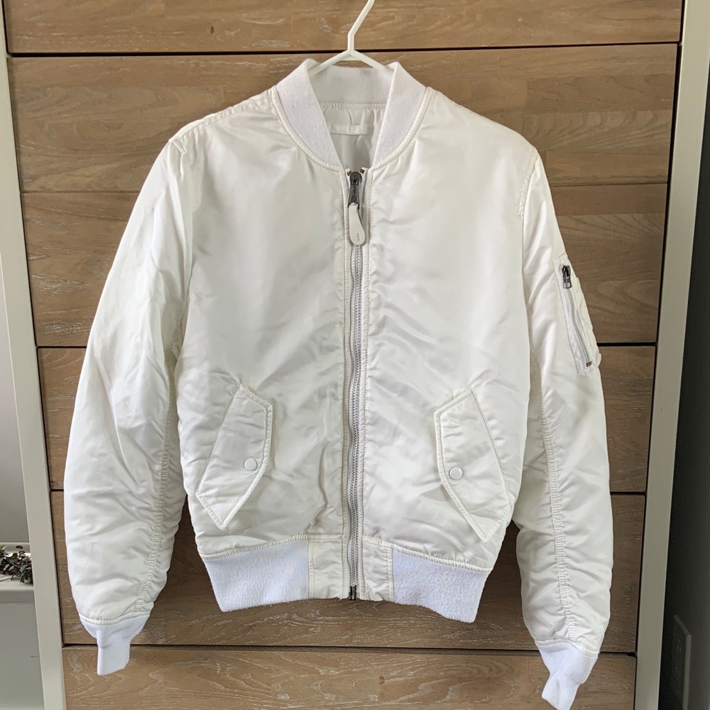 Alpha Industries x Opening Ceremony White Bomber Jacket